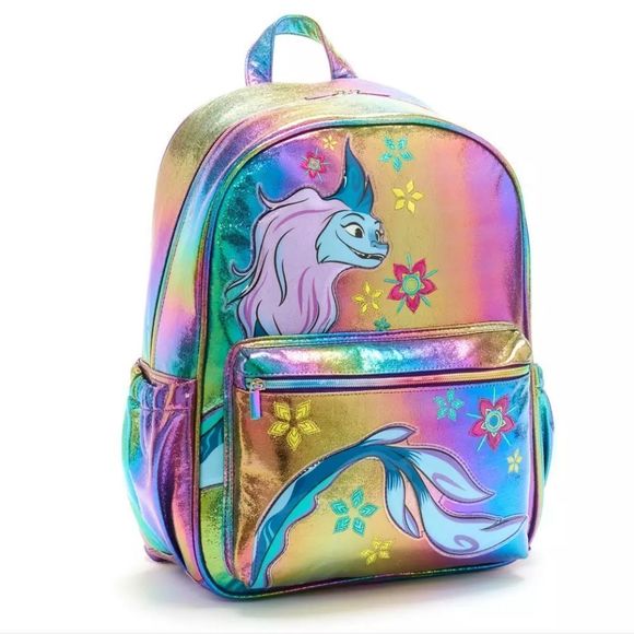 Disney‎ Store Raya and The Last Dragon Iridescent/Holographic Backpack - Picture 1 of 9